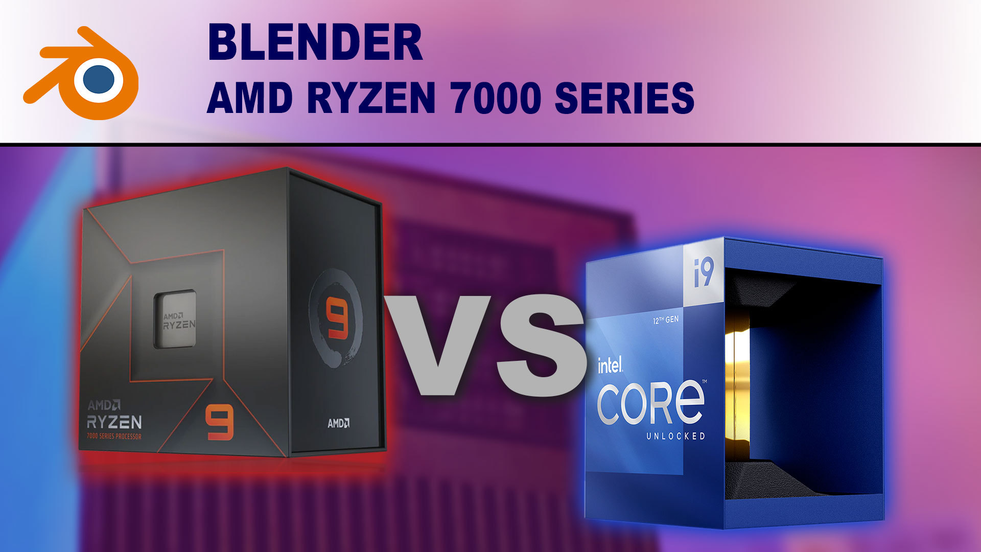 Blender: AMD Ryzen 7000 Series vs Intel Core 12th Gen